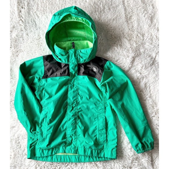 COPY - Moving Sale - EUC The North Face Rain Jacket XXS 5 Bright Green & Black - Picture 1 of 13
